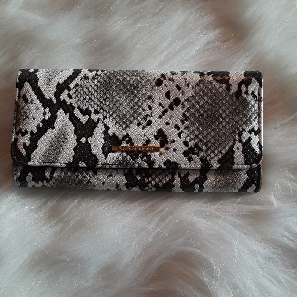 BCBGeneration Snake Print Wallet